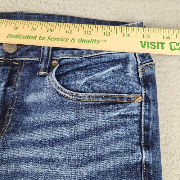 AE Next Level Airflex Skinny Jeans Men's Size 30x34 Blue Denim Whiskered Stretch - Picture 3 of 13